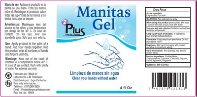 Label 4 Ounces Bottle With A Description Of The Product "limpiador De Manos" (Label 4 Onzas)